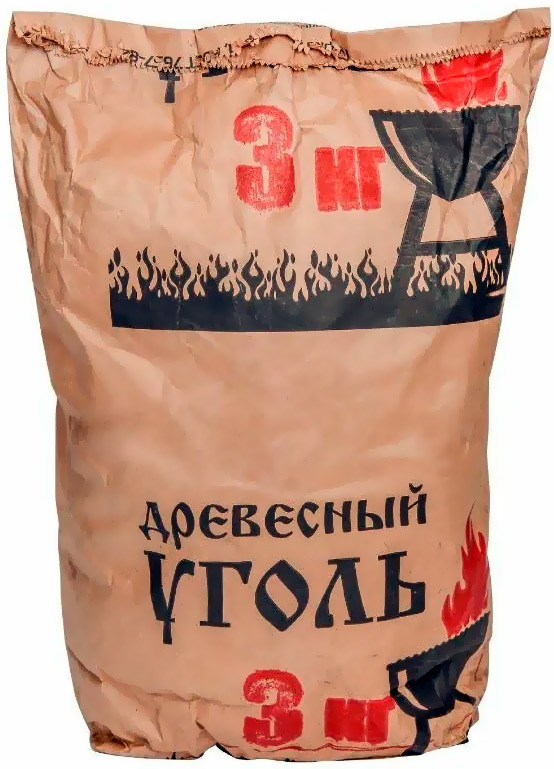 Уголь березовый отборный для гриля и мангалов, 3 кг